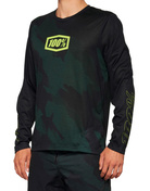 Koszulka męska 100% AIRMATIC LE Long Sleeve Black Camo