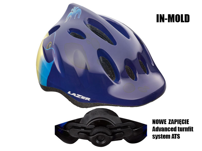 Kask dziecięcy LAZER MAX PLUS M wieloryb 49-56 cm