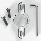 Muc-off Uchwyt Do Urządzenia Śledzącego Airtag Secure Tag Holder - Silver V2