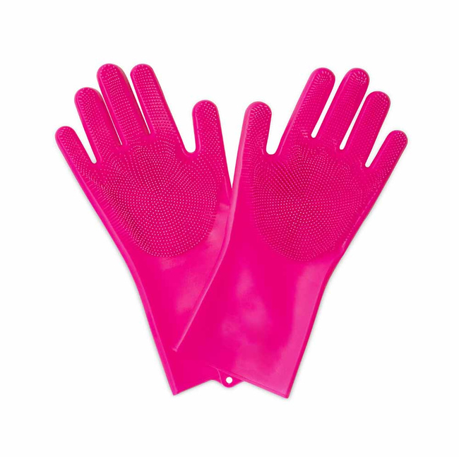 Muc-Off Rękawice Do Mycia Roweru Deep Scrubber Gloves Pink Xl