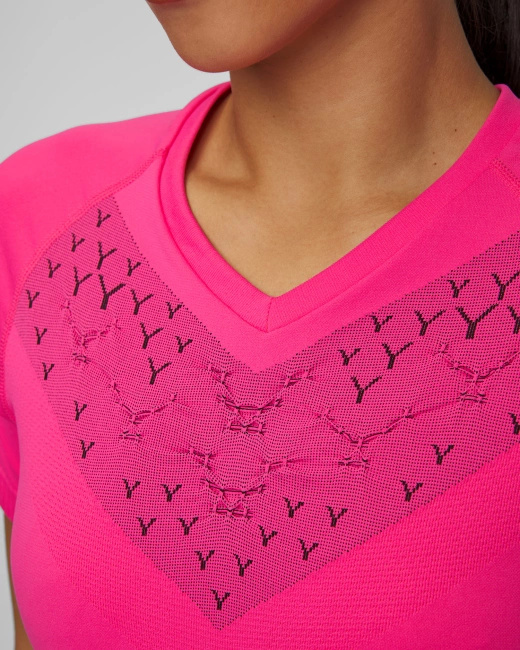 Koszulka Damska X-Bionic Twyce Run Shirt Neo Pink/X Black
