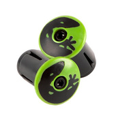 Korki do kierownicy LIZARDSKINS Road Bar End Plugs - Hyper Green para