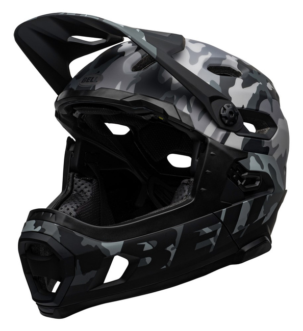 Kask full face BELL SUPER DH MIPS SPHERICAL matte gloss black camo