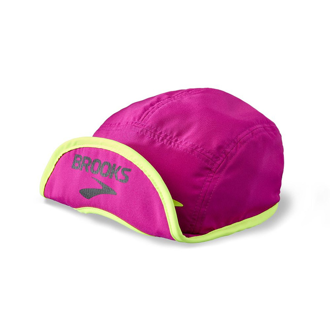 Czapka do biegania z daszkiem Lightweight packable hat 2.0 różowa zwijalna lekka uniseks