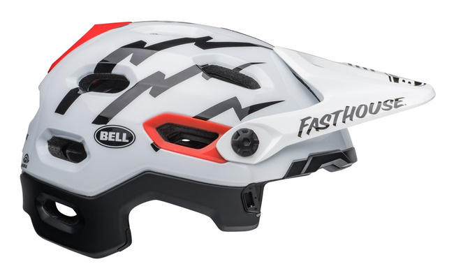 Kask full face BELL SUPER DH MIPS SPHERICAL fasthouse matte gloss black white