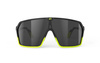 Okulary Rudy Project SPINSHIELD BLACK FADE YELLOW FLUOMATTE - SMOKE BLACK