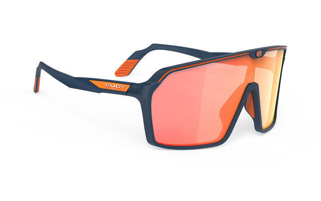 Okulary Rudy Project SPINSHIELD BLUE NAVY MATTE - MULTILASER ORANGE