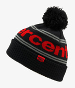 Czapka 100% RISE Cuff Beanie w/Pom Pom black red