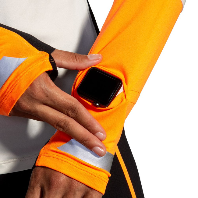 Damska Bluza Do Biegania Run Visible 1/2 Zip 2.0 - Brooks-Running