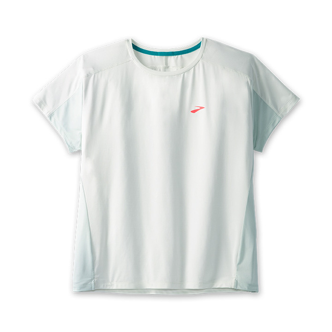 Sprint Free Short Sleeve 2.0 Damska Koszulka Do Biegania Z Krótkimi Rękawkami Biała - Brooks-Running