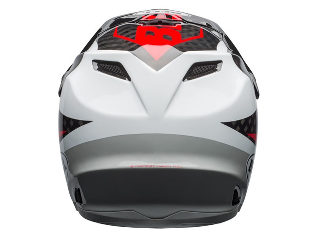 Kask full face BELL FULL-9 CARBON gloss white black hibiscus rio roz. M (55–57 cm)