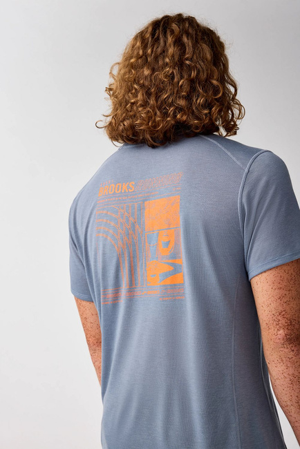 Koszulka do biegania męska Distance Short Sleeve 3.0 Szara