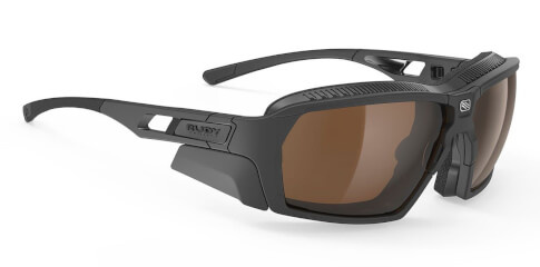 Okulary Rudy Project Agent Q Black Matte - Hi-altitude + Multilaser Gold + Transparent