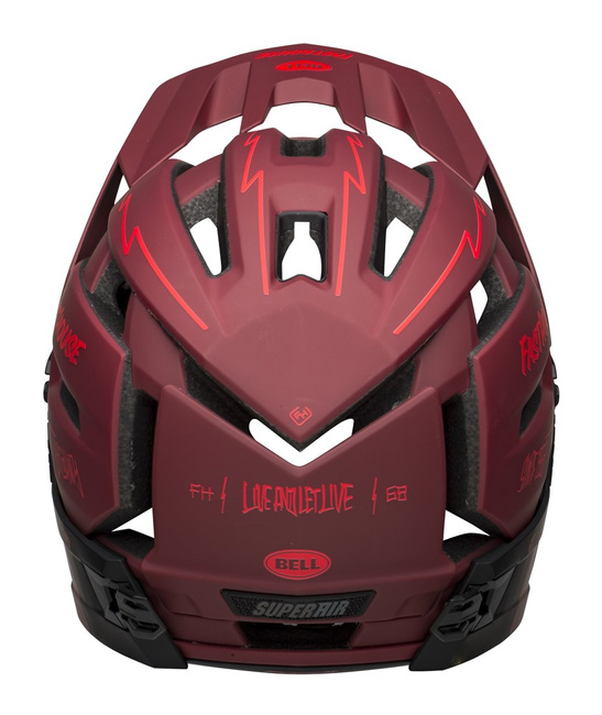 Kask full face BELL SUPER AIR R MIPS SPHERICAL matte red black fasthouse