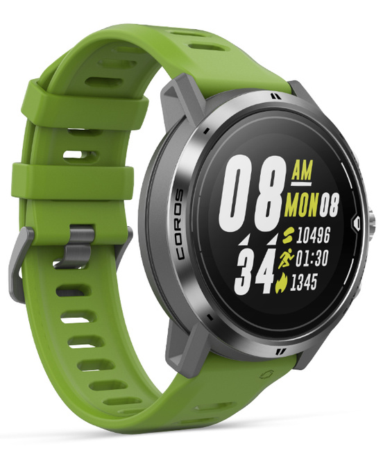 APEX Pro Premium - Silver - Srebrny z zielonym paskiem - Multisportowy zegarek GPS - COROS