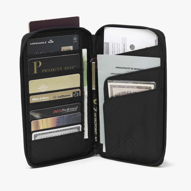 Portfel SCICON PASSPORT TRAVEL WALLET Black