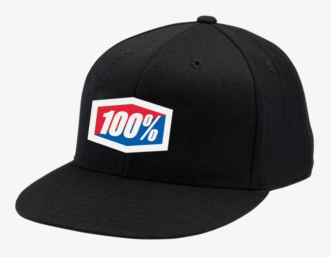 Czapka z daszkiem 100% OFFICIAL J-Fit flexfit hat black