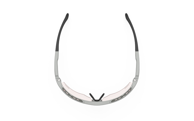 Okulary Rudy Project Keyblade Running Light Grey Matte - Impactx 2 Red