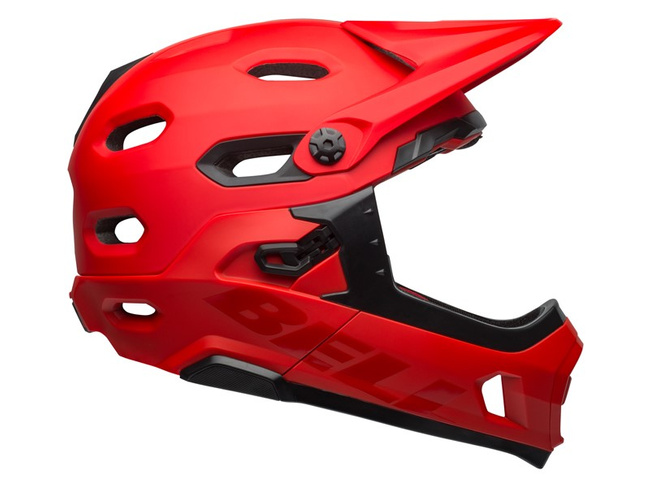 Kask full face BELL SUPER DH MIPS SPHERICAL matte gloss crimson black roz. S (52–56 cm)