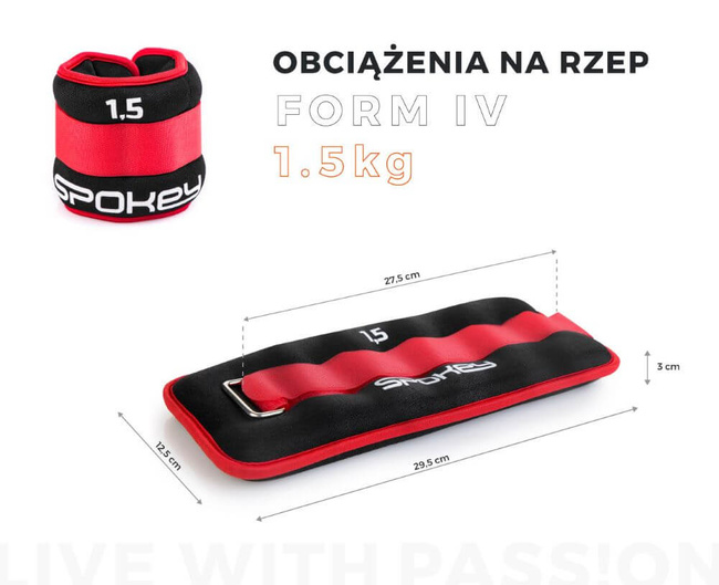 Obciążenia na ręce i nogi Spokey Form IV 2x 1,5kg 920906