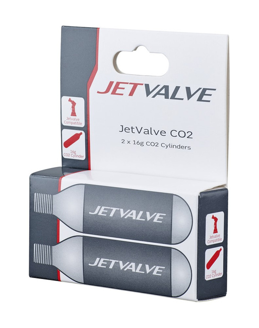 Nabój gazowy WELDTITE Jetvalve 2 x CO2 Cylinders (16g), Zestaw 2szt.