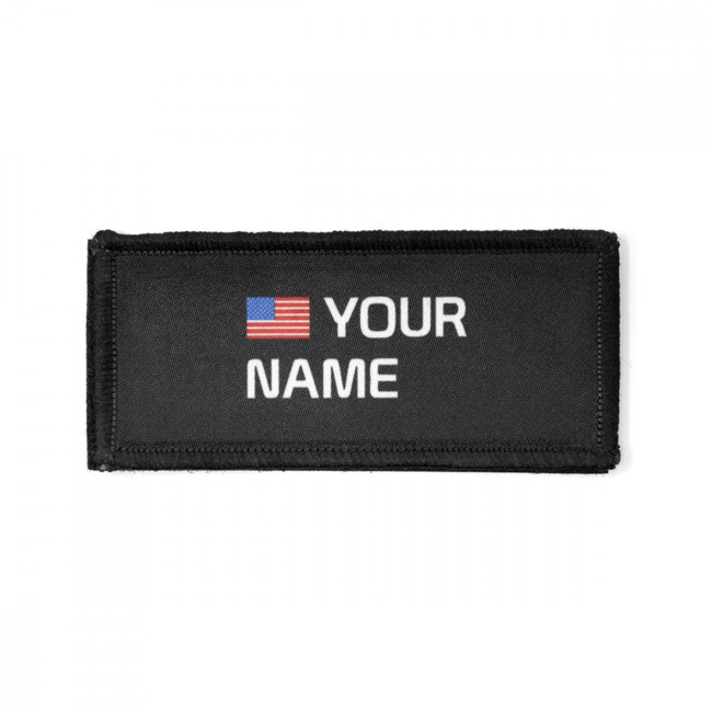 Wizytownik Scicon Velcro Customized Name Tag Black