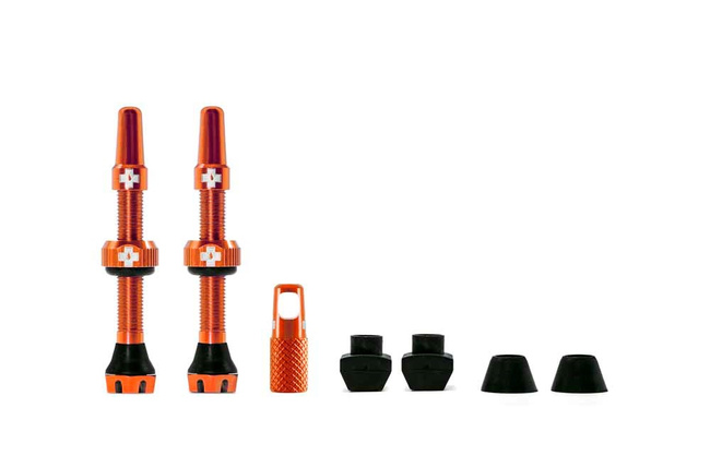 Muc-off Wentyle Tubeless 44mm Pomarańczowe Tubeless Valves/44mm/Orange V2