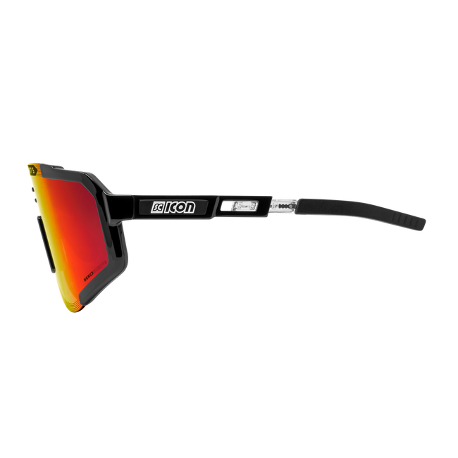 Okulary Scicon Aeroscope Black Gloss - Scnpp Multimirror Red.