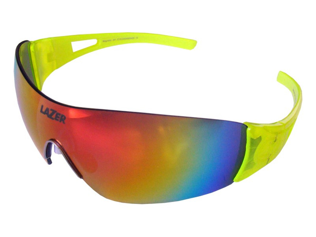 Okulary LAZER MAGNETO Flash Yellow (Smoke-Black Red REVO, Yellow, Clear)