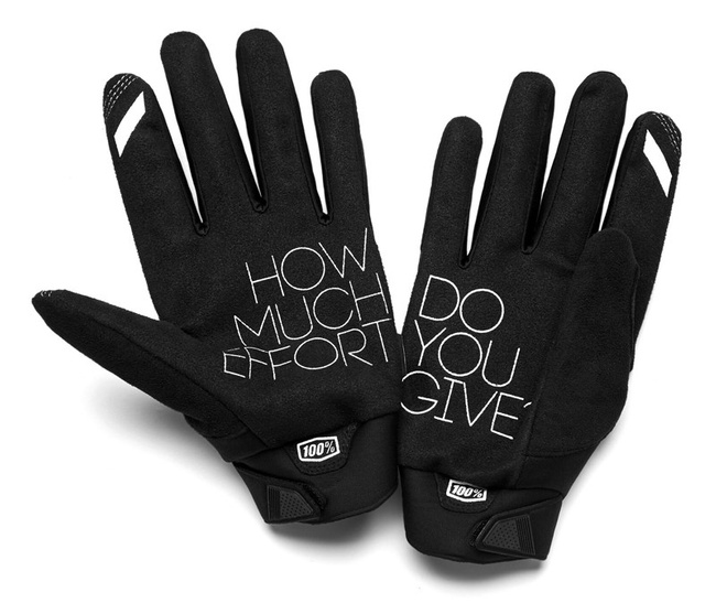 Rękawiczki 100% BRISKER Women's Glove black grey