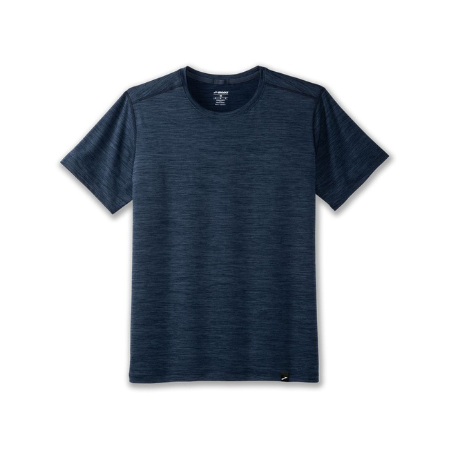 Męska Koszulka Do Biegania Luxe Short Sleeve Czarna - Brooks-Running