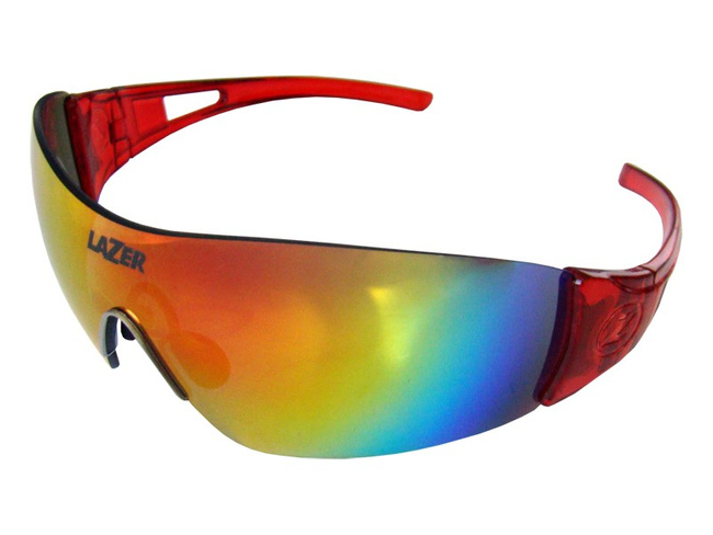 Okulary LAZER MAGNETO Crystal Red (Smoke-Black Red REVO, Yellow-Blue Mirror, Clear)