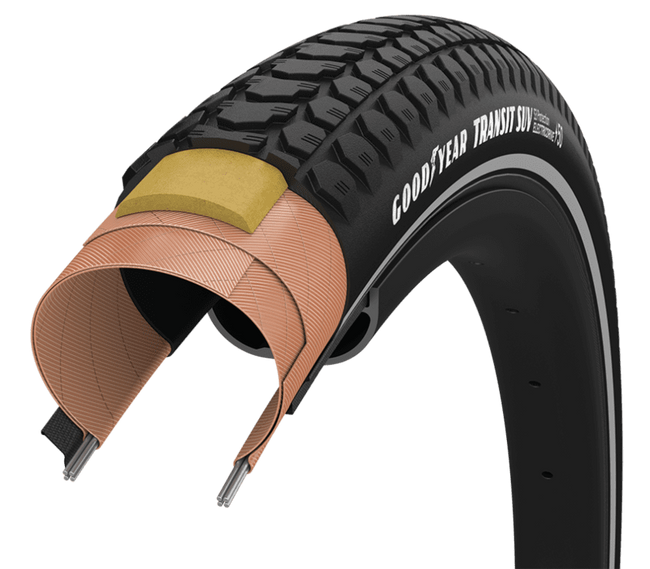 Opona Goodyear - Transit Suv S3 Tube Type 700x50 / 28x2.0/50-622 k. Blk.