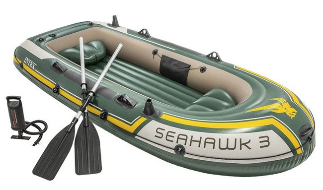 Ponton seahawk 3 os pompka + 2wiosła Intex 68380