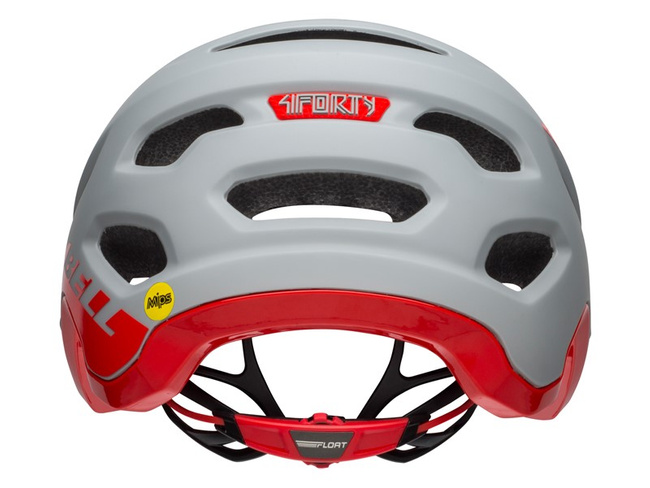 Kask mtb BELL 4FORTY cliffhanger matte gloss gray crimson