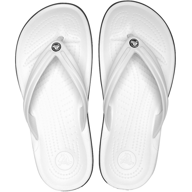 Klapki Crocs Crocband Flip białe 11033 100