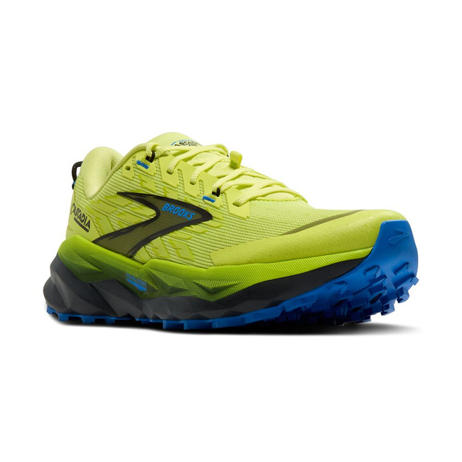 Buty do biegania męskie Cascadia 19 w terenie Limonkowe - Brooks-Running