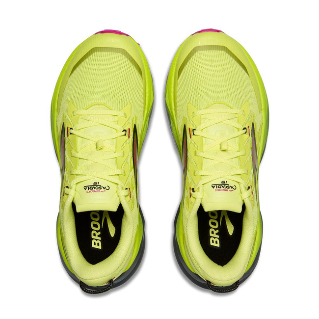 Buty do biegania damskie Cascadia 19 w terenie Limonkowe - Brooks-Running