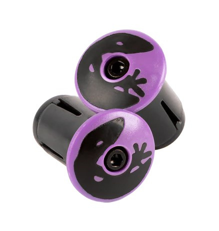 Korki do kierownicy LIZARDSKINS Road Bar End Plugs - Violet Purple para