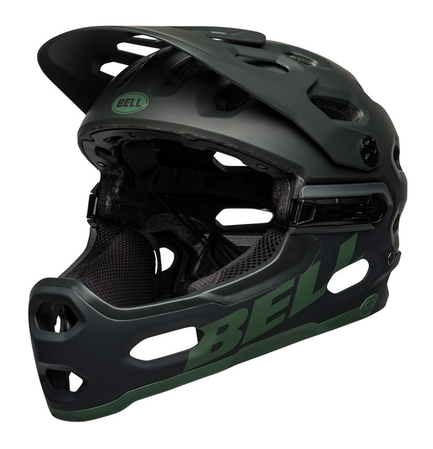 Kask full face BELL SUPER 3R MIPS matte green roz. S (52–56 cm)