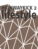 SCOOTANDRIDE Highwaykick 2 Lifestyle Hulajnoga trójkołowa balansowa z zamykanym schowkiem 2+ Brown Lines