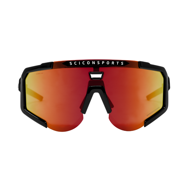Okulary Scicon Aeroscope Black Gloss - Scnpp Multimirror Red.