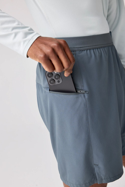 Spodenki Do Biegania Męskie Journey 7" 2-In-1 Short Szare