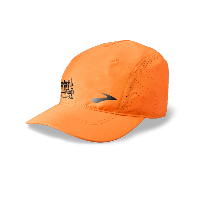 Czapka do biegania z daszkiem Gdańsk półmaraton Journey hat, Czapka do biegania z daszkiem Journey hat pomarańczowa uniseks