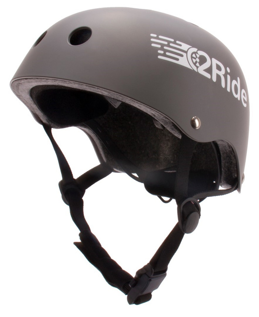 Kask rowerowy dla dzieci TRACKER - Love 2 RIDE, rozm. S, 50-54 cm z lampką LED i klipsem magnetycznym Graphite - Sunbaby