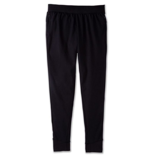Momentum Thermal Pant Damskie Spodnie Do Biegania Czarne - Brooks-Running