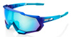 Okulary 100% SPEEDTRAP Matte Metallic Into the Fade - Blue Topaz Multilayer Mirror Lens