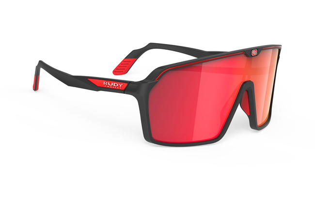 Okulary Rudy Project SPINSHIELD BLACK MATTE - MULTILASER RED