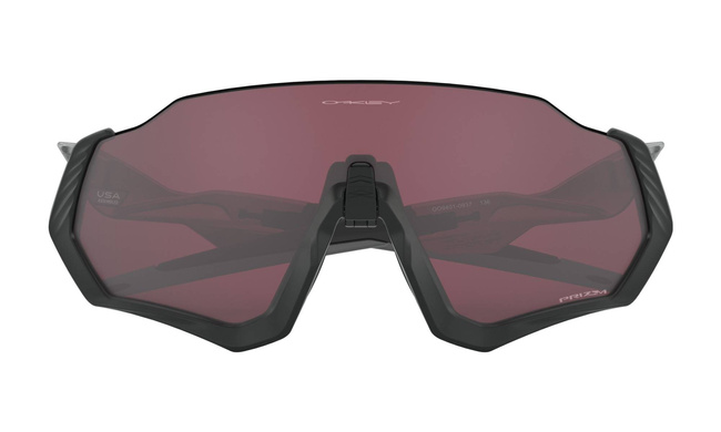 Oakley Flight Jacket - Matte Black/Sliver - Prizm Road Black- 009401-0937 - okulary przeciwsłoneczne