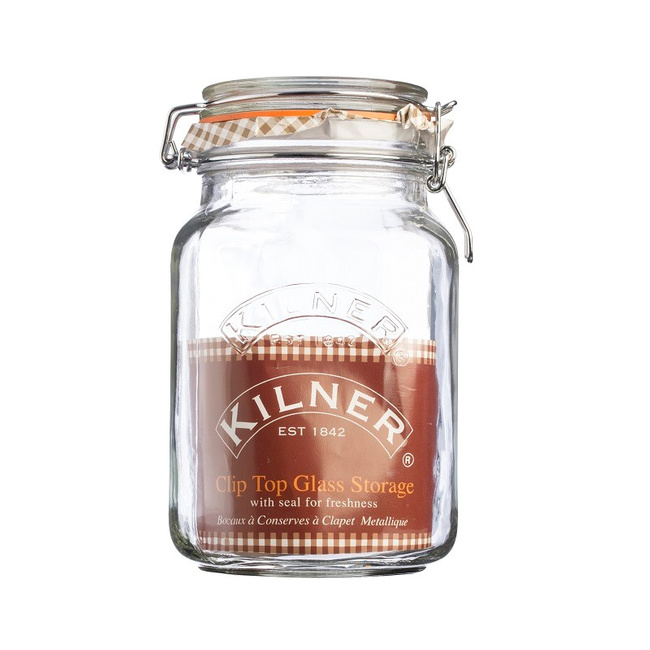 Słoik 2 l. Square Clip Top Jar   - KILNER